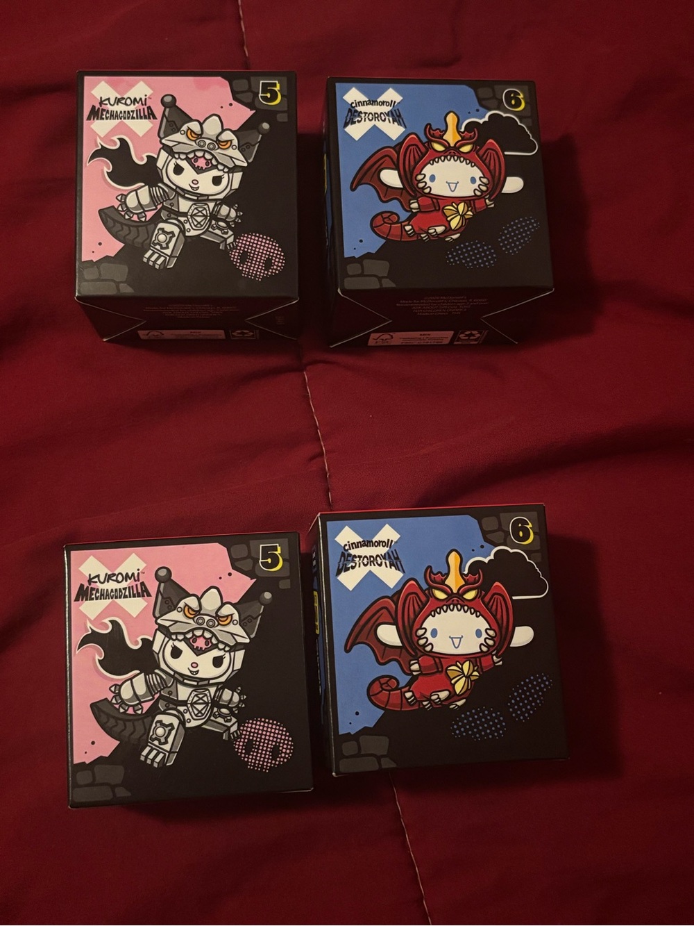 Sanrio Kuromi & Cinnamoroll Mystery Mini Figures - Pink & Blue Boxes